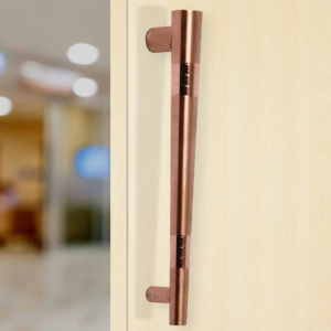 Rose gold cone shaped Main door handle for pull and push